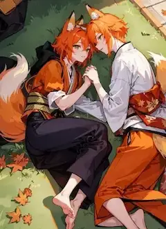 双子の狐