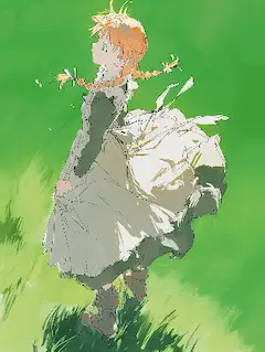 緑の切妻屋根