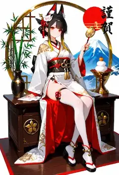 富士の猫耳姫(背景の物)