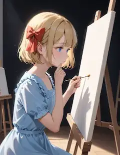 何描くかな