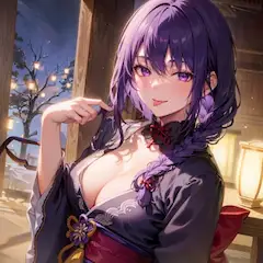 【原神】雷電将軍 着物