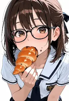 真面目委員長とチョココロネ（コロネの日（5月6日 記念日））