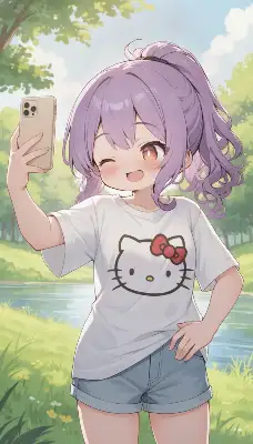 キティちゃんのTシャツ