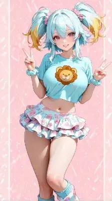 ライオンプリントベビーT