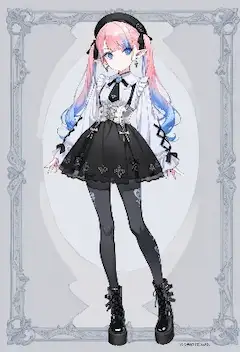 幻想的なツインテール少女