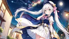 星空を纏う魔法少女の夜の散歩