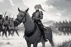 アヴェリン＠お題「モノクロ」、決戦