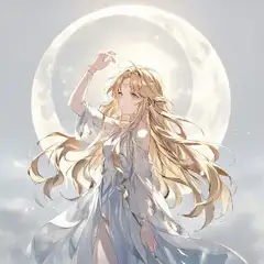 月光に舞うエルフの祈り