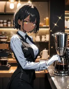 噂のイケメン（♀）バリスタ