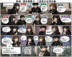 新城　優争奪戦③　「三部長の合同会議」