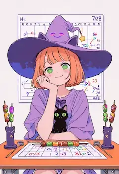 黒猫と魔女のLucky数字ゲーム
