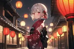 昔の時代の灯り