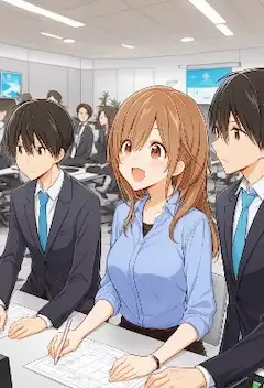 オフィスに響く彼女のひらめき