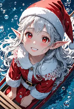 水中エルフのクリスマスプレゼント
