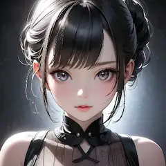神秘の黒髪美女