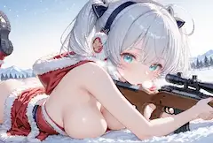 雪原のクリスマス狙撃手