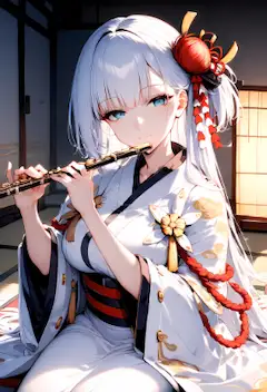 笛を吹くアズールレーンの翔鶴🪈