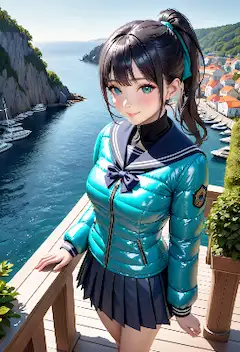 入り江の港町