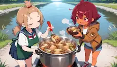 里芋と○○の煮物