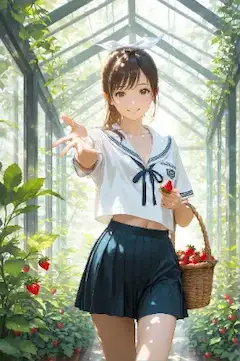 【桜井香乃】いちご狩りグラビア