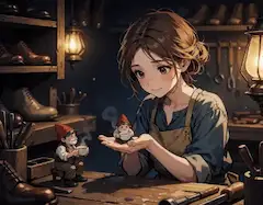 靴職人の休憩
