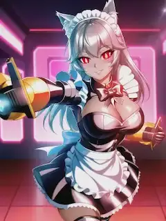 猫耳メイドロボットガール