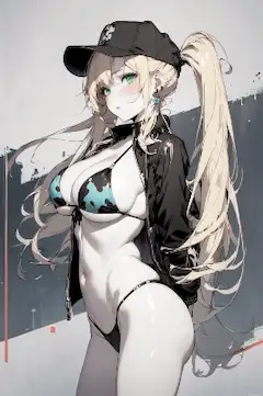 水着ファッション誌表紙決定（特集牛柄）