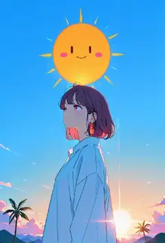太陽の微笑みと少女の秘密の約束