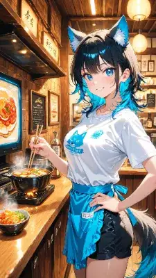 🐺🍜「チャーハン大盛り？いいぞ、任せろ！」