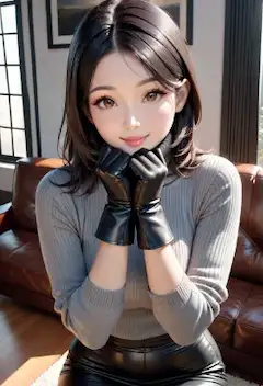 手袋のお姉さん