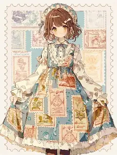 切手少女の不思議な郵便旅。
