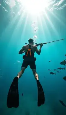 素潜り漁(水中銃)