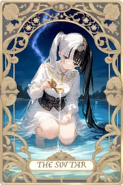 星の乙女と夜の水辺
