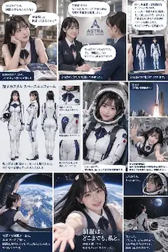 制服女子の宇宙旅行