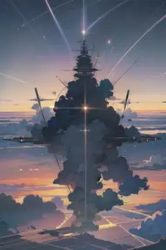 雲に紛れて