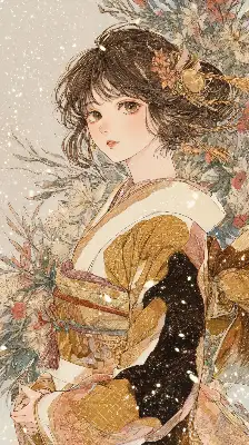 初詣に着物👘