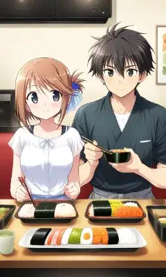お寿司で昼食