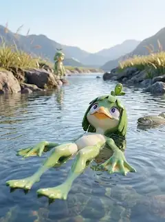カッパちゃんの川流れ