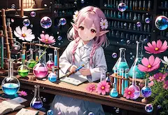 花の妖精と虹色の研究室