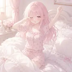 おはよー☀️（ピンクちゃん）