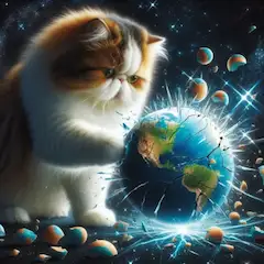 猫とボール