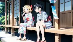 あっちいからここで涼もう