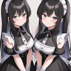 メイドの双子・黒