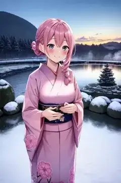 ピンク青目ちゃん日本へ行く