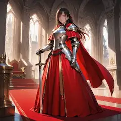 紅き鎧の女王と剣の誓い