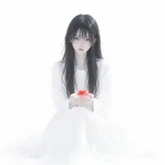 彼岸花を抱く白衣の少女｜静寂の白に浮かび上がる儚げな和モダンファンタジー