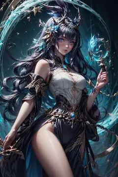my style GhostMix potential arrange mysterious sorceress magical world