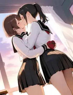 夕暮れの教室で交わす甘い約束