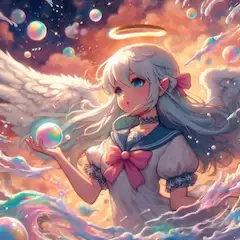 シャボン玉と天使