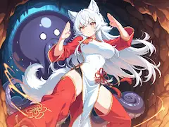 ケモ耳中華娘VSタコ